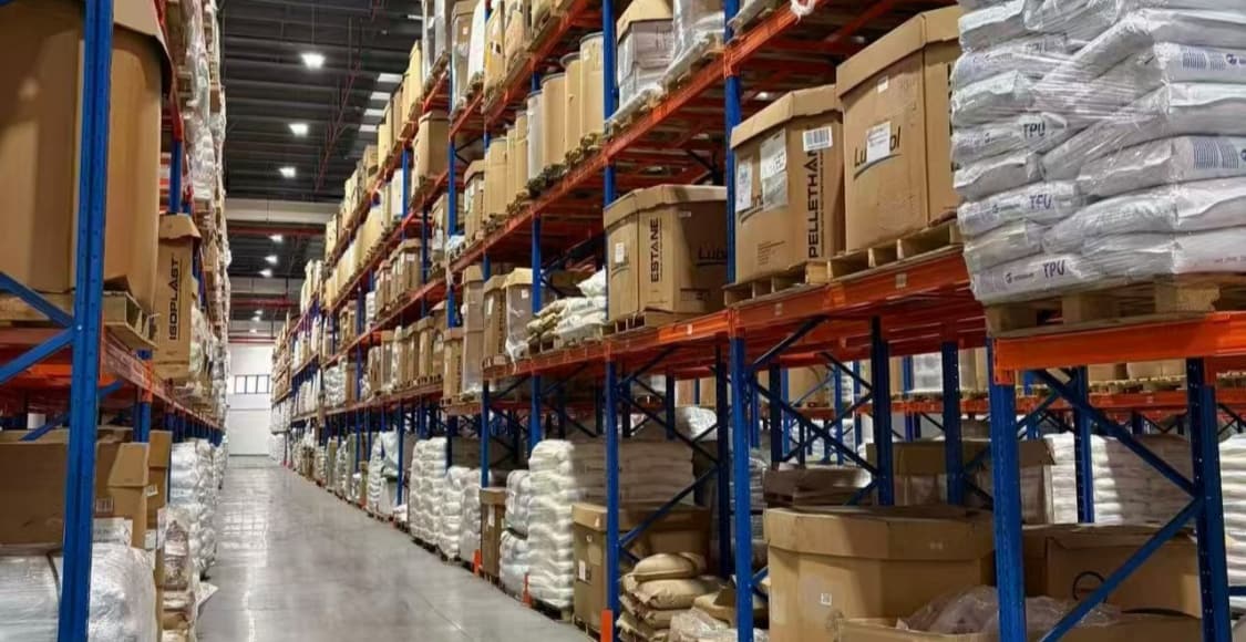 Clean and Tidy Raw Material Warehouse